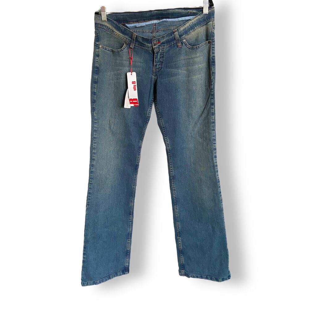 Elly B by Olian‎ Womens Jeans Size L Slim Fit Boot Cut Maternity Under Belly NEW